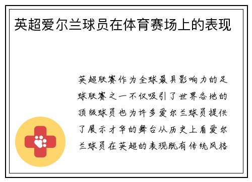 英超爱尔兰球员在体育赛场上的表现